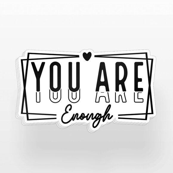3pc - "You Are Enough" Sticker Pack – Water Bottle, Tumbler, Laptop - Picture 2 of 8